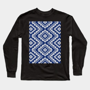 Fair Isle Knitting Pattern Long Sleeve T-Shirt